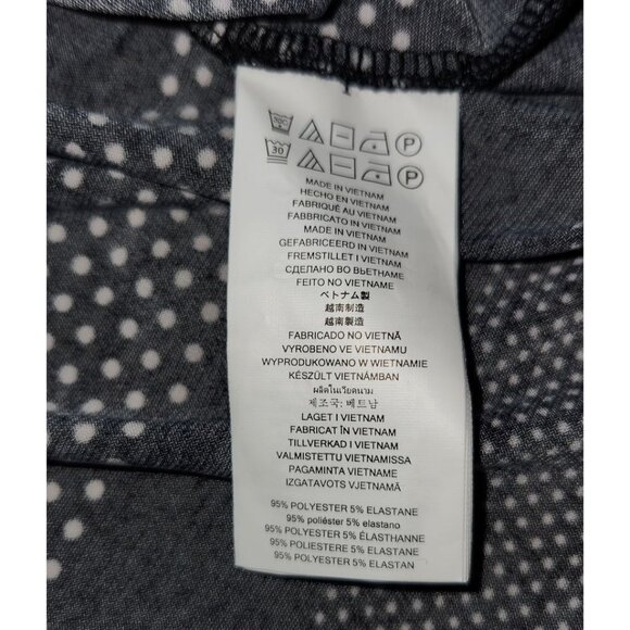 Michael Kors Womens Black & White Striped Polka Dot Dress Size Medium - Picture 4 of 7